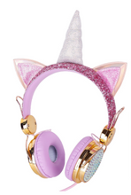 Load image into Gallery viewer, Glitz Mix Unicorn Headphones
